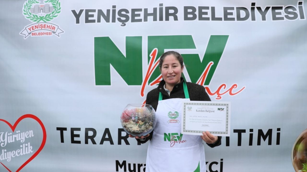 Diyarbakır'da kadınlara teraryum eğitimi verildi