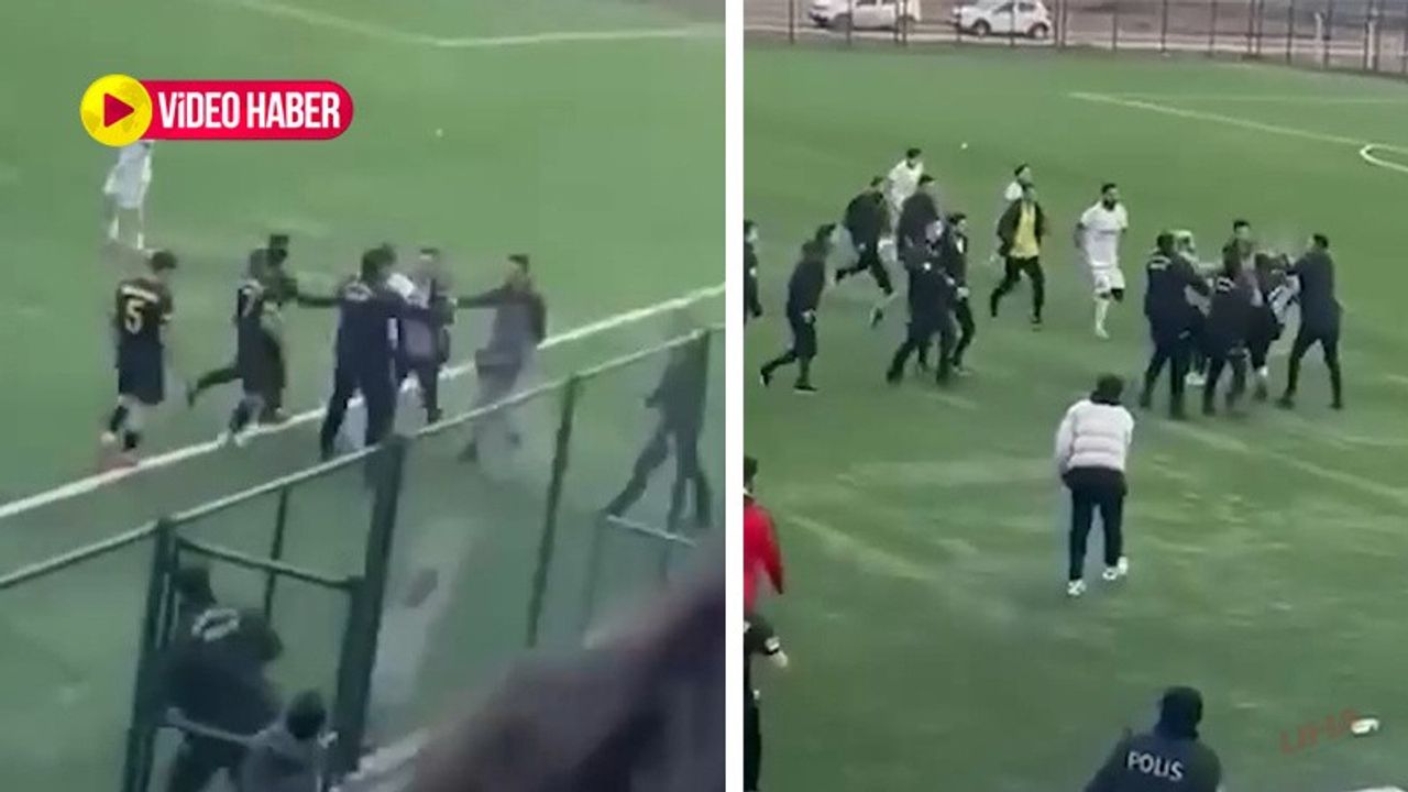 Şanlıurfa’da yeşil saha boks ringine döndü: Futbolcular tekme tokat birbirine girdi!