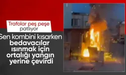 Şanlıurfa ve Şırnak'ta trafolarda yaşanan patlamalar sonrası yangın çıktı