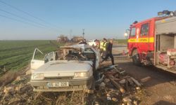 Mardin'de şarampole devrilen otomobilin sürücüsü yaralandı