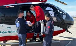 Şırnak'ta solunum yetmezliği bulunan bebek ambulans helikopterle Elazığ'a sevk edildi