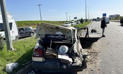 Adıyaman'da yolcu otobüsüyle otomobilin çarpıştığı kazada 1 kişi yaralandı