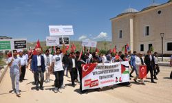 Batman Üniversitesi'nde Filistin'e destek yürüyüşü düzenlendi