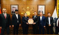 Cizre Kaymakam Demir'i GAİB Başkanı Celal Kadooğlu ziyaret etti