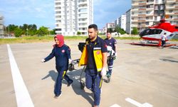 Diyarbakır'da ambulans helikopter kalp krizi geçiren 82 yaşındaki kadın için havalandı
