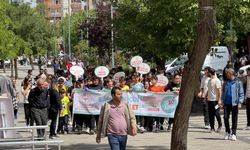 Siirt'te öğrenciler "Sağlık İçin Hareket Et Günü" yürüyüşüne katıldı