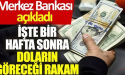 Merkez Bankası açıkladı: İşte bir hafta sonra doların göreceği rakam