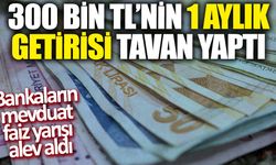 300 bin TL'nin 1 aylık getirisi tavan yaptı: Bankaların mevduat faiz yarışı alev aldı