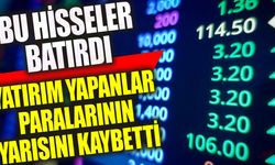 Bu hisseler batırdı: Yatırım yapanlar parasının yarısını kaybetti