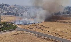 Şanlıurfa'da Askeri alanda yangın