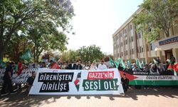 GAÜN öğrencileri İsrail'i protesto etti