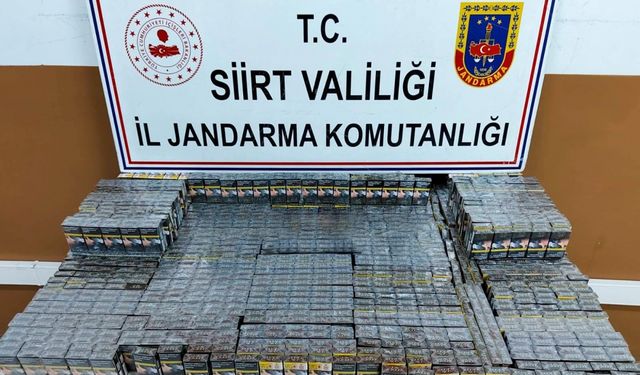 Siirt'te 1100 paket gümrük kaçağı sigara ele geçirildi