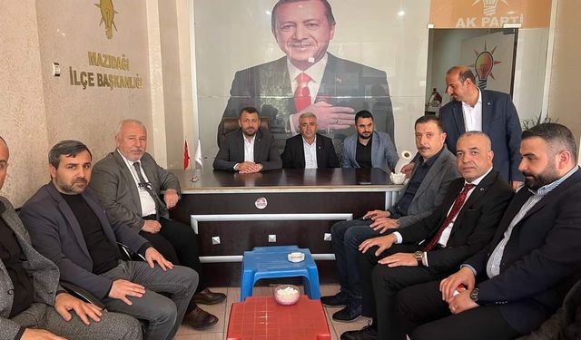 AK Parti Mardin İl Başkanı Vahap Alma Mazıdağı'nı ziyaret etti