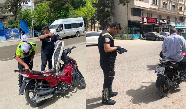 Şanlıurfa'da yoğun motosiklet denetimi: Ceza yağdı
