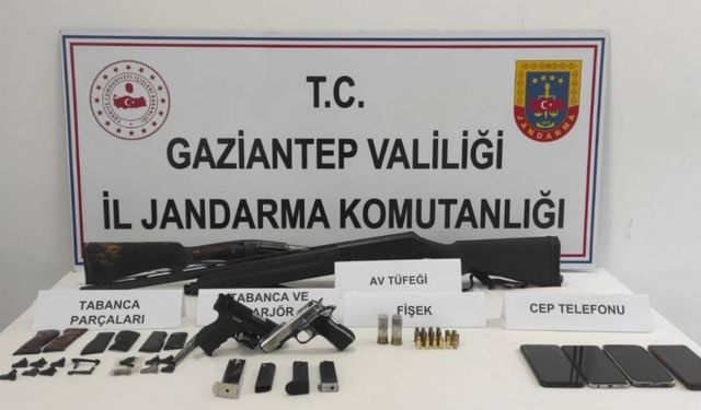 Gaziantep'te silah kaçakçılığı operasyonunda 3 kişi tutuklandı