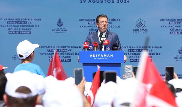 Türkiye Belediyeler Birliği Başkanı İmamoğlu, Adıyaman Belediye binasının temel atma törenine katıldı