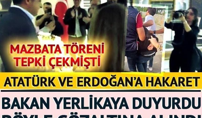 Atatürk ve Erdoğan'a hakaret eden DEM Partililer için harekete geçildi! Bakan Yerlikaya duyurdu... Böyle gözaltına alındı