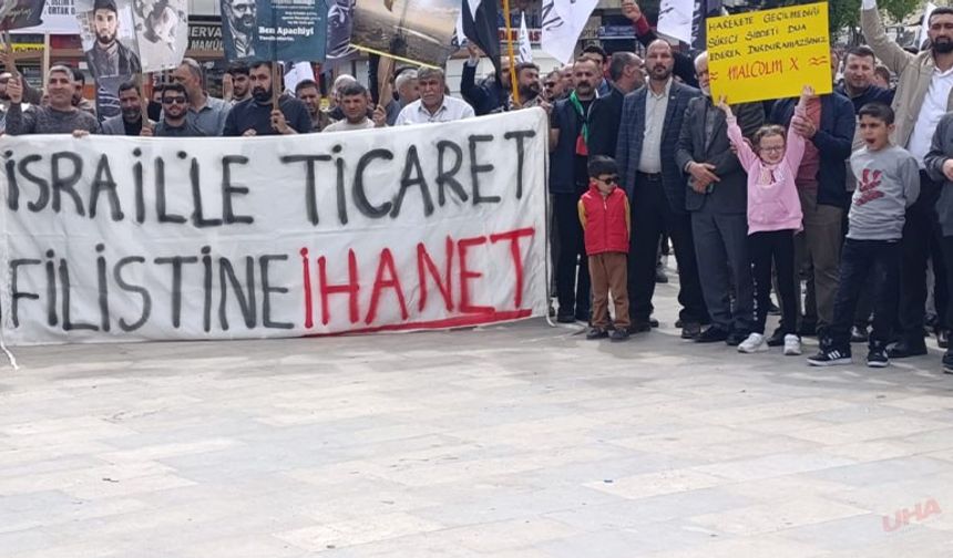 Şanlıurfa'da İsrail'le ticaret protestosu: "Gazze'ye destek olun, soykırıma gerçekten karşı durun!"