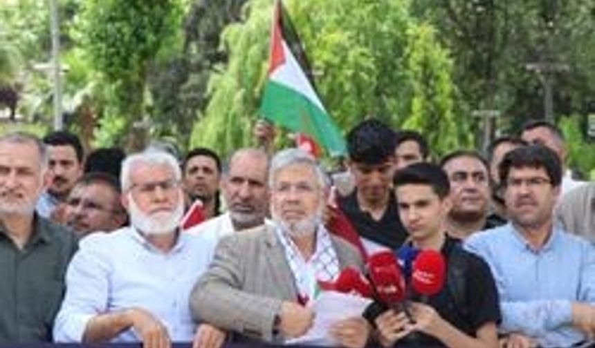Şanlıurfa'da İsrail'in Gazze'deki katliamlarına tepki