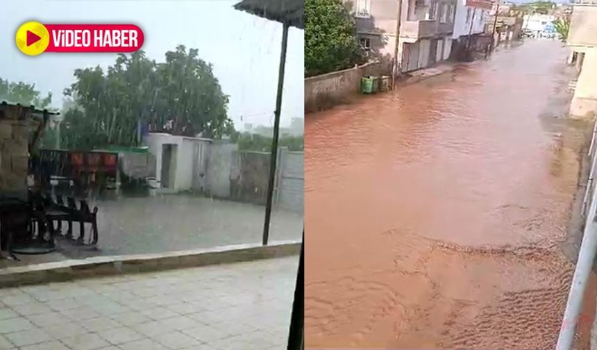 Şanlıurfa’da yağış hayatı yine olumsuz etkiledi! Sokaklar nehir gibi aktı